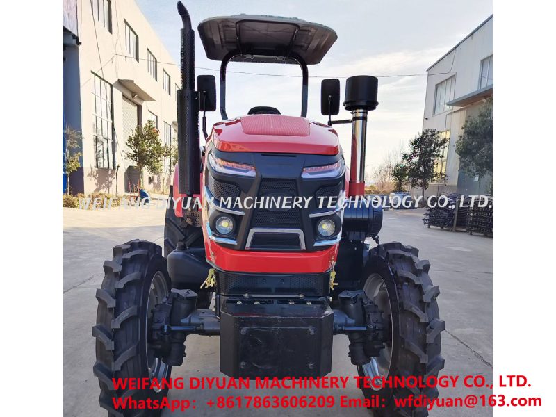 4WD Farm Tractor with Rotary Cultivator Attachment