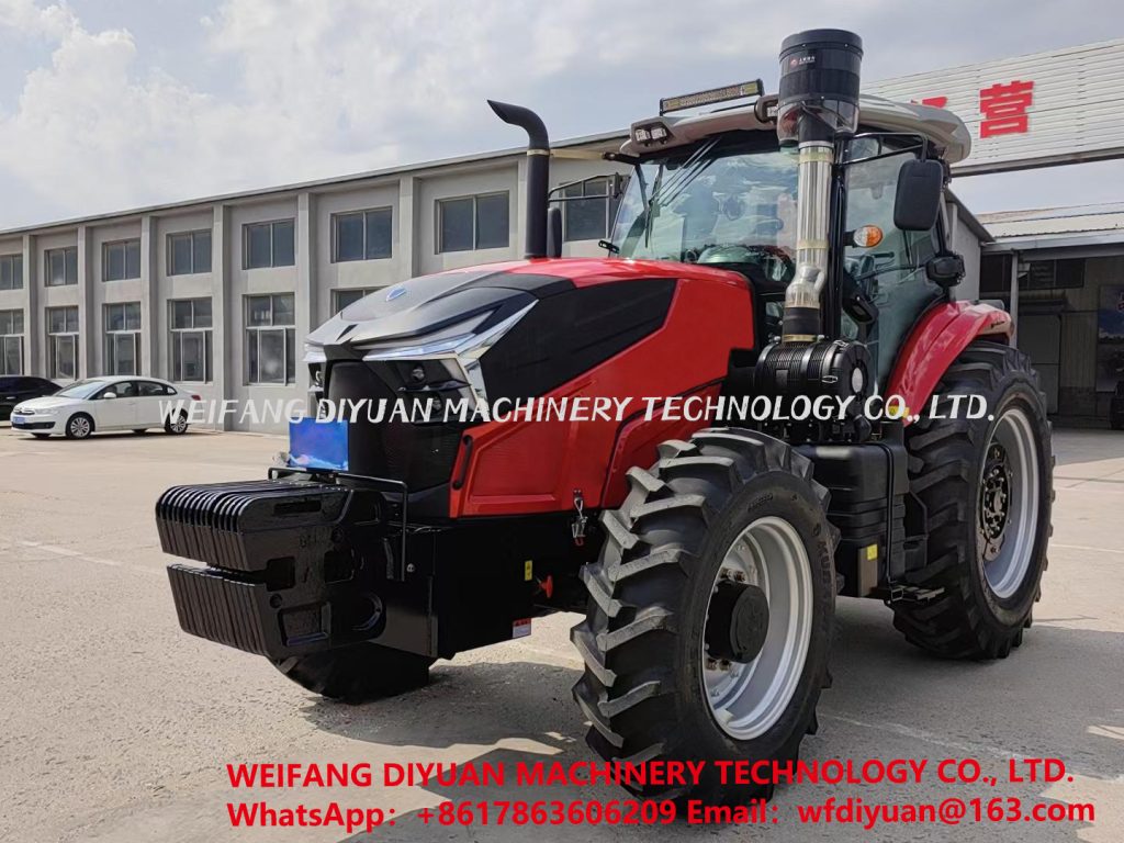 Farm Tractor with Disc Harrow Plow