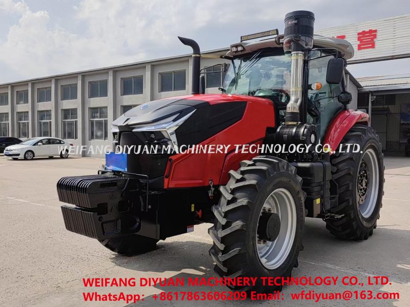 Farm Tractor with Disc Harrow Plow