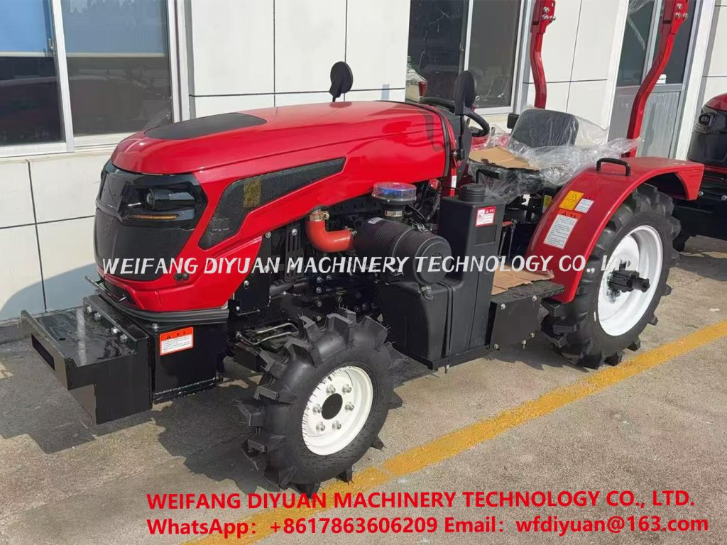 Diesel Tractor with Disc Plow for Field Work