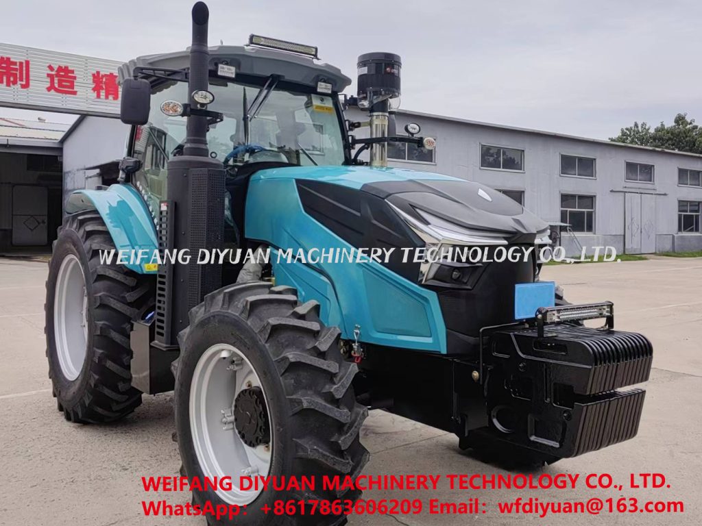 Farm Tractor with Disc Harrow Plow