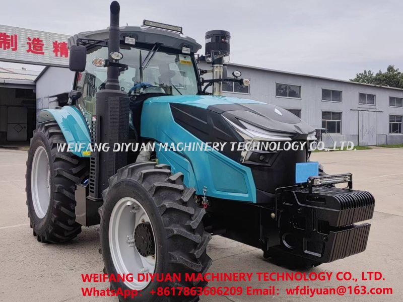 Farm Tractor with Disc Harrow Plow