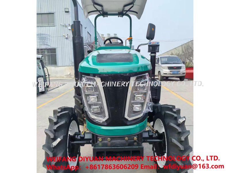 Diesel Tractor with Disc Plow for Field Work
