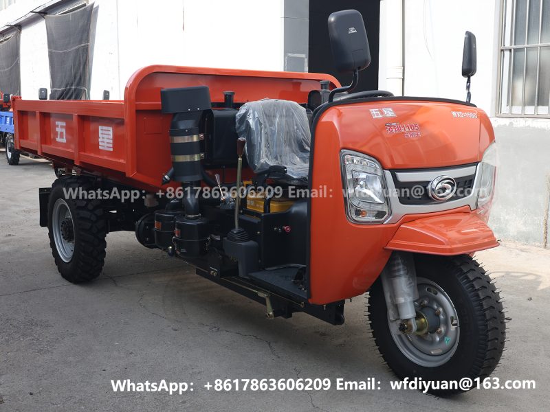 Chinese agricultural diesel three-wheeler with 35 horsepower