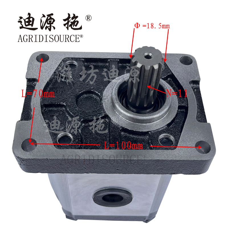 For LOVOL tractor and harvester parts TX1P402010001 steering pump rotates counterclockwise by 16 degrees