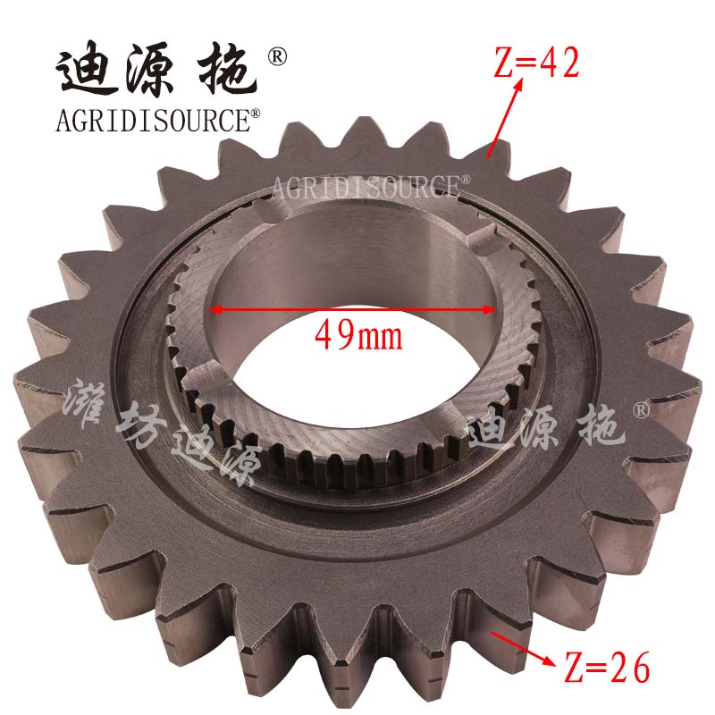 For LOVOL tractor and harvester parts TY3S372020005 Second gear driven gear