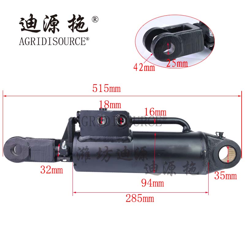 AGRIDISOURCE TB3S551010012 Left Lift Cylinder Assembly For LOVOL Tractor Spare Parts